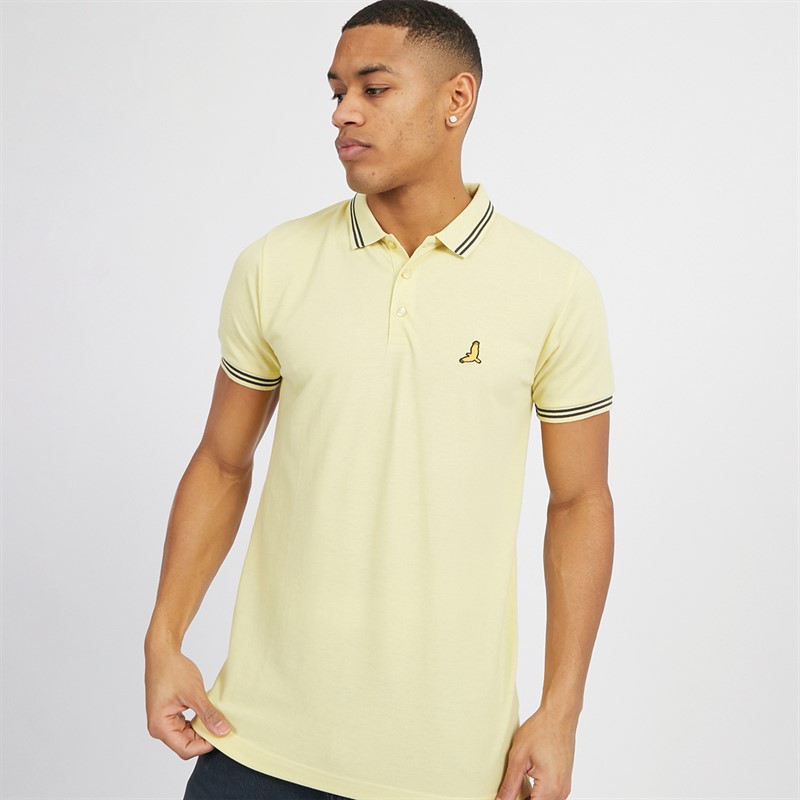 Mens Kanoh Polo Citrus/Navy 1 Mens Kanoh Polo Citrus/Navy