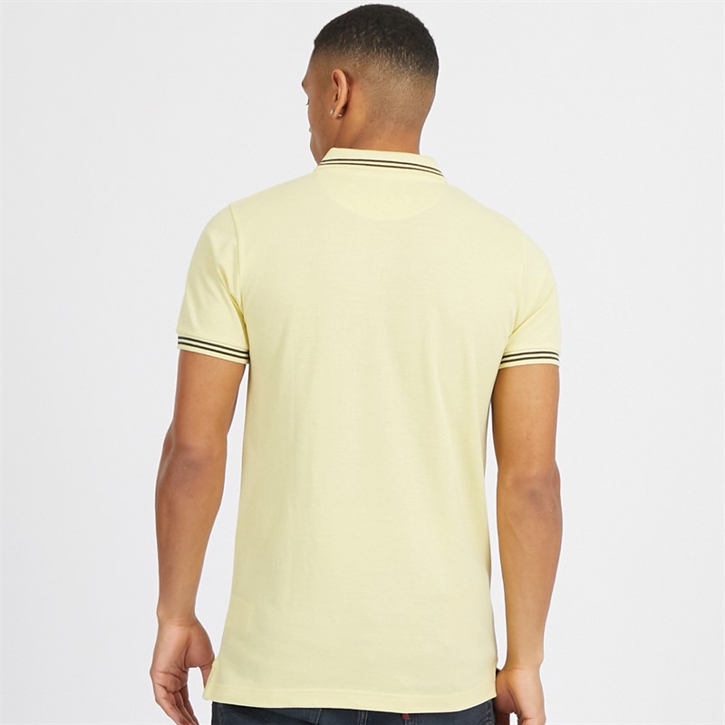 Mens Kanoh Polo Citrus/Navy 2 Mens Kanoh Polo Citrus/Navy