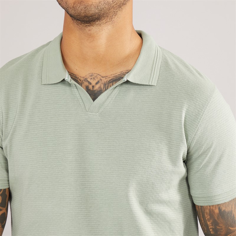 Mens Beding Trophy Neck Polo Sage 3 Mens Beding Trophy Neck Polo Sage