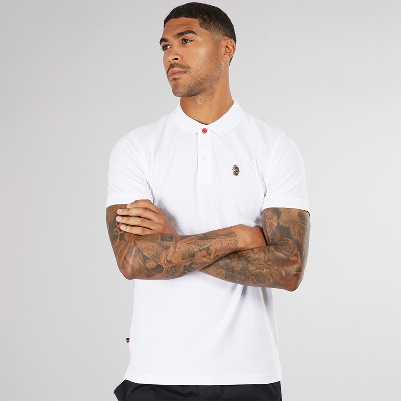 Mens Williams Polo White B 1 Mens Williams Polo White B