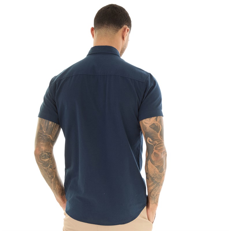 Mens Classic Short Sleeve Oxford Shirt Navy Blazer 2 Mens Classic Short Sleeve Oxford Shirt Navy Blazer