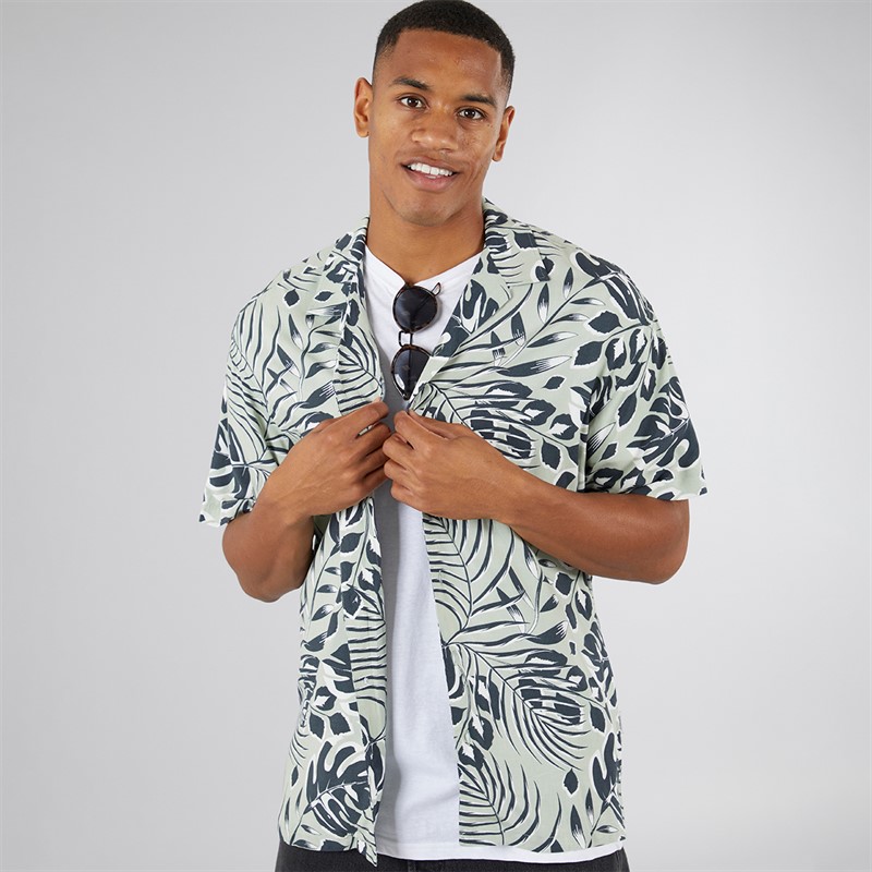 Mens Bloom Resort Short Sleeve Shirt Desert Sage