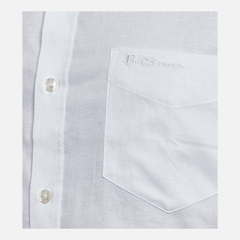 Mens Short Sleeve Oxford Shirt White 3 Mens Short Sleeve Oxford Shirt White