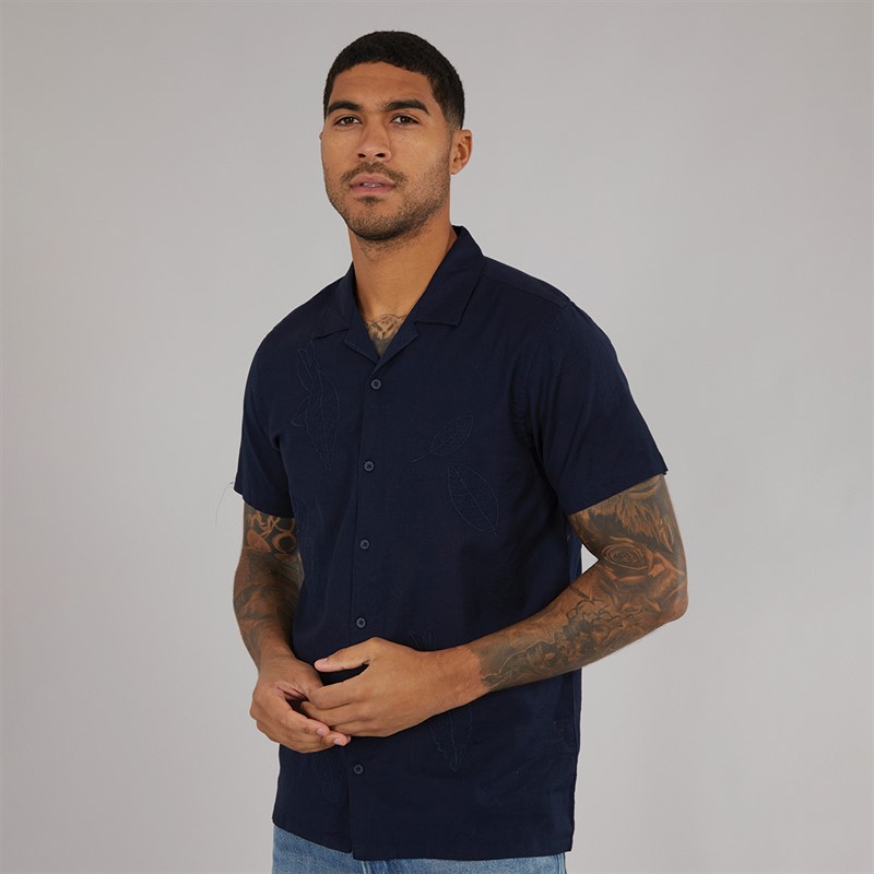 Mens Map Shirt Navy