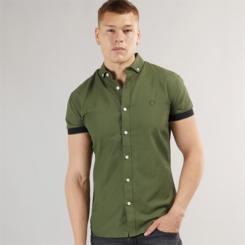 Mens Machar Short Sleeve Shirt Khaki 1 Mens Machar Short Sleeve Shirt Khaki