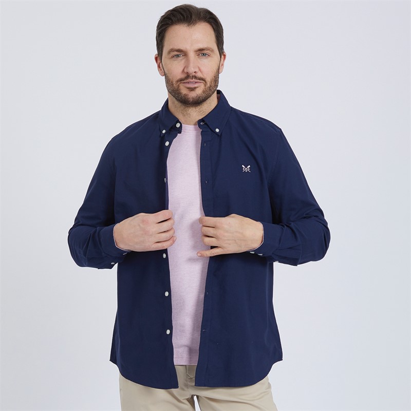 Mens Classic Fit Oxford Shirt Navy
