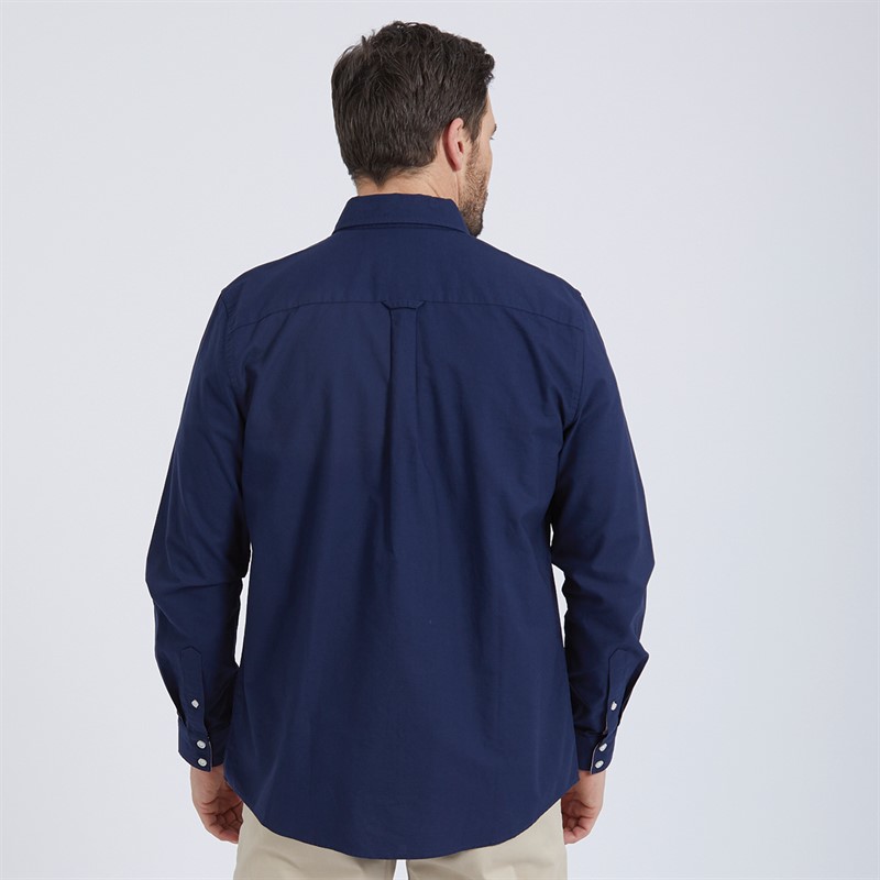 Mens Classic Fit Oxford Shirt Navy 2 Mens Classic Fit Oxford Shirt Navy