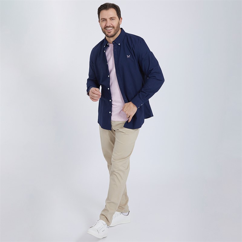 Mens Classic Fit Oxford Shirt Navy 4 Mens Classic Fit Oxford Shirt Navy