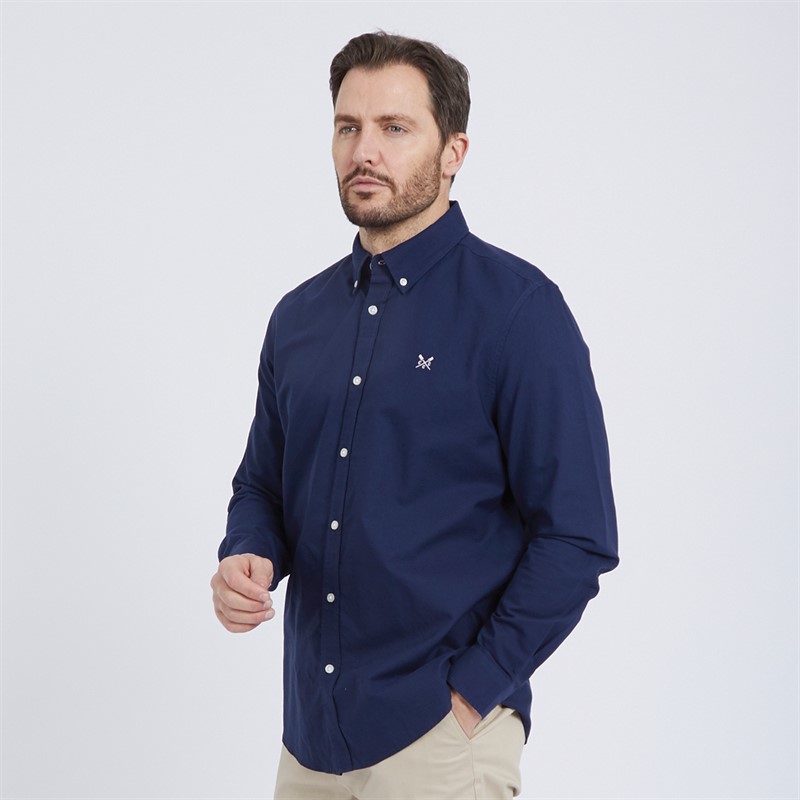 Mens Classic Fit Oxford Shirt Navy 5 Mens Classic Fit Oxford Shirt Navy