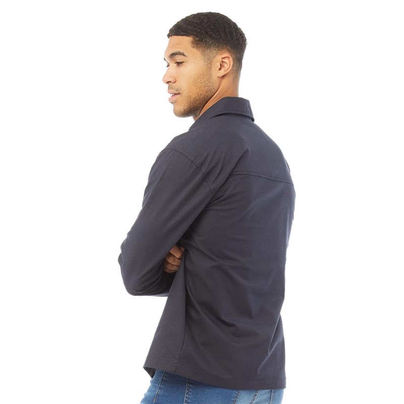 Mens Utility Overshirt Navy 2 Mens Utility Overshirt Navy