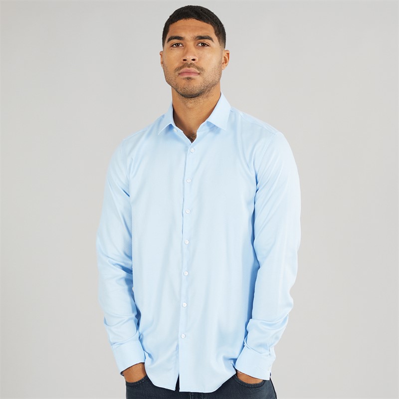 Mens Non Iron Structure Long Sleeve Shirt Sweet Blue 1 Mens Non Iron Structure Long Sleeve Shirt Sweet Blue