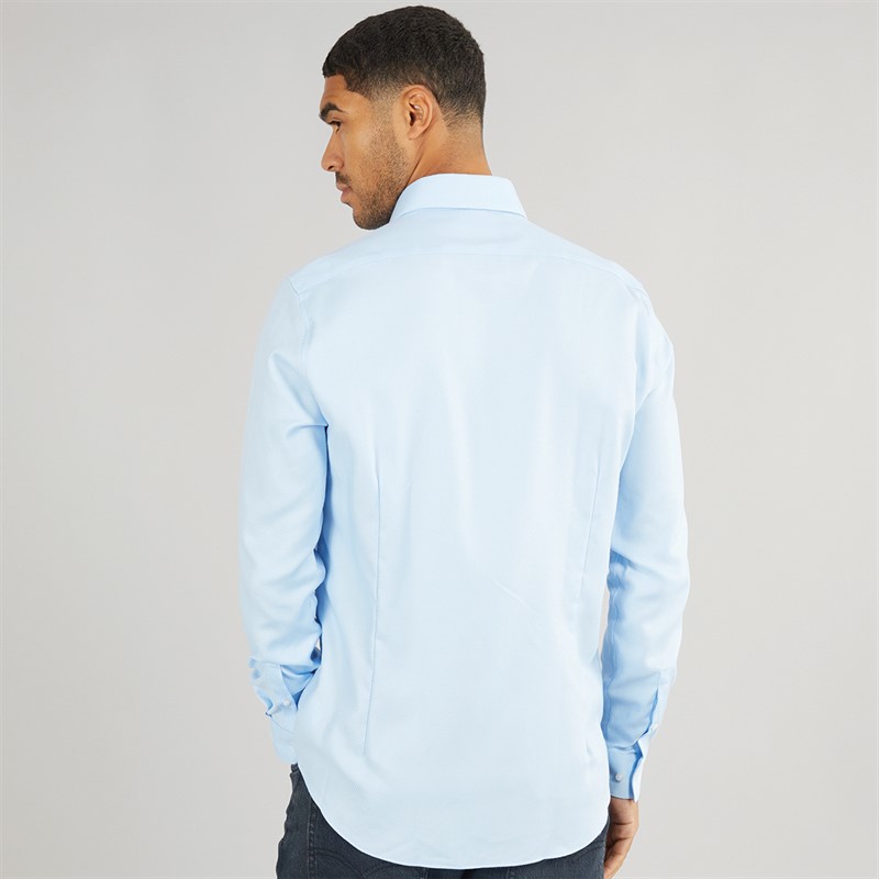 Mens Non Iron Structure Long Sleeve Shirt Sweet Blue 2 Mens Non Iron Structure Long Sleeve Shirt Sweet Blue