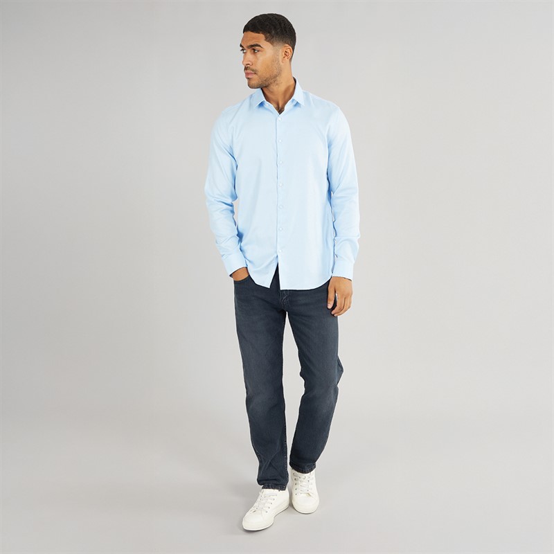 Mens Non Iron Structure Long Sleeve Shirt Sweet Blue 4 Mens Non Iron Structure Long Sleeve Shirt Sweet Blue