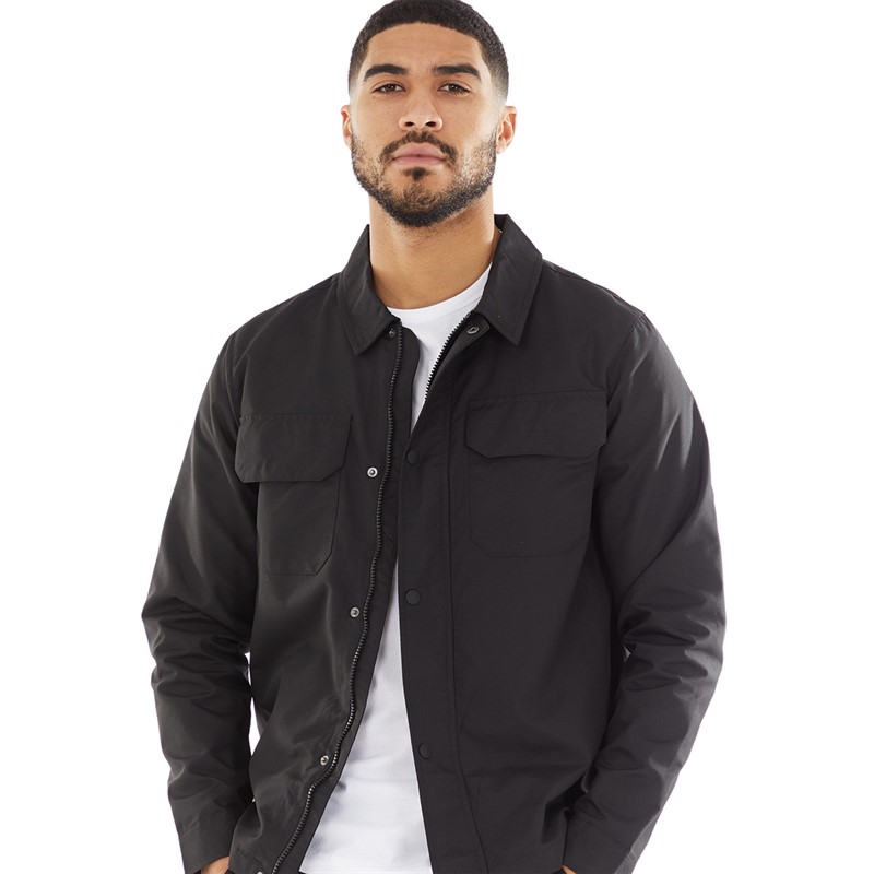Mens Tech Overshirt Black 1 Mens Tech Overshirt Black