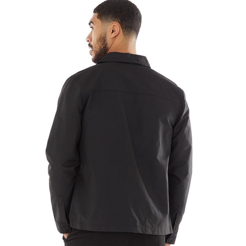 Mens Tech Overshirt Black 2 Mens Tech Overshirt Black