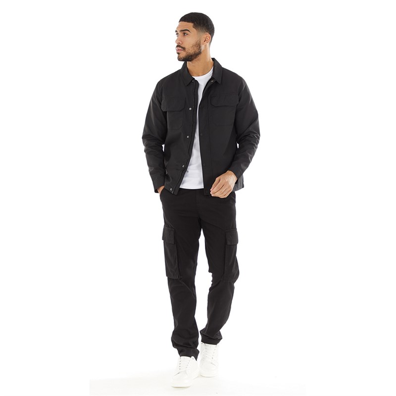 Mens Tech Overshirt Black 3 Mens Tech Overshirt Black