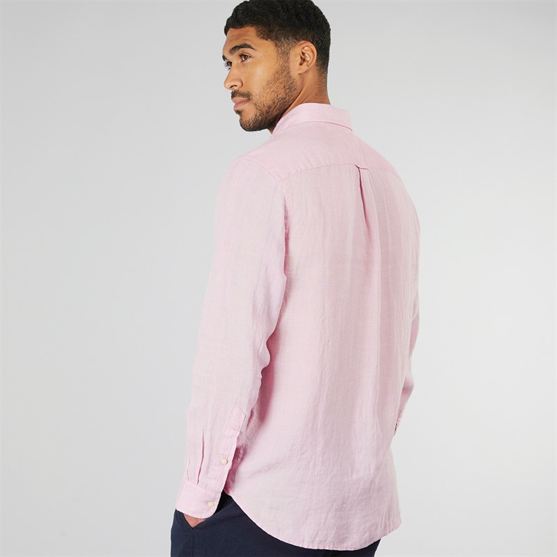 Mens Long Sleeve Shirt Classic Pink 2 Mens Long Sleeve Shirt Classic Pink