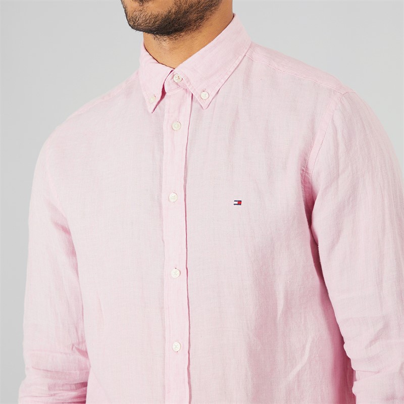 Mens Long Sleeve Shirt Classic Pink 3 Mens Long Sleeve Shirt Classic Pink