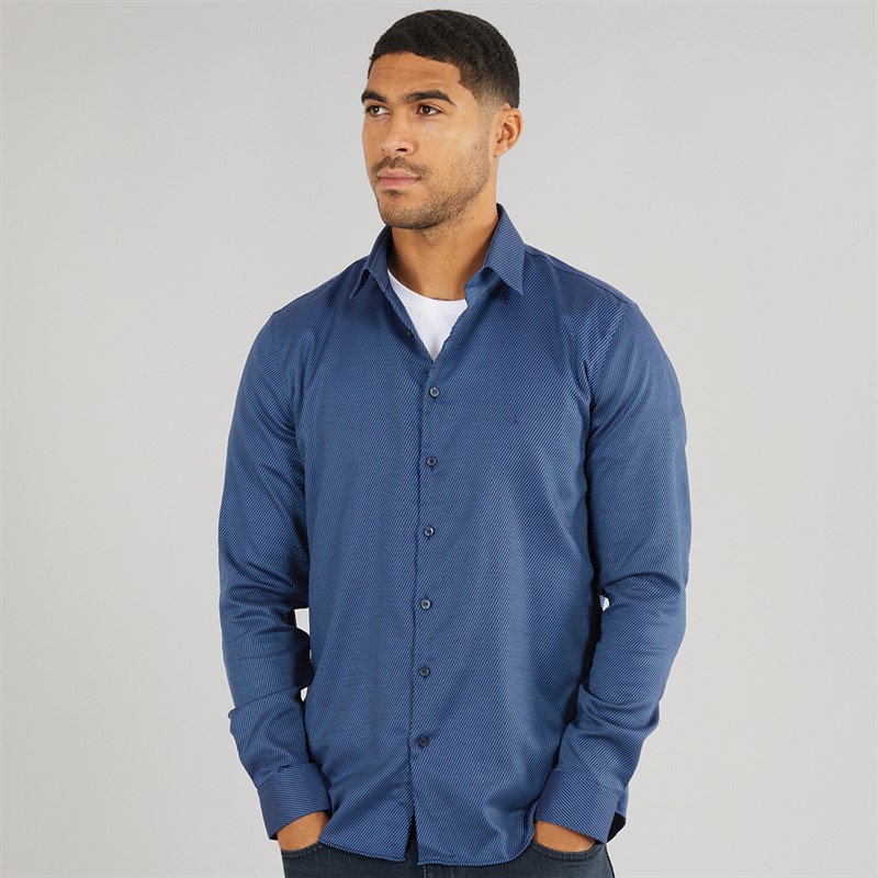 Mens Non Iron Structure Long Sleeve Shirt Night Sky 5 Mens Non Iron Structure Long Sleeve Shirt Night Sky