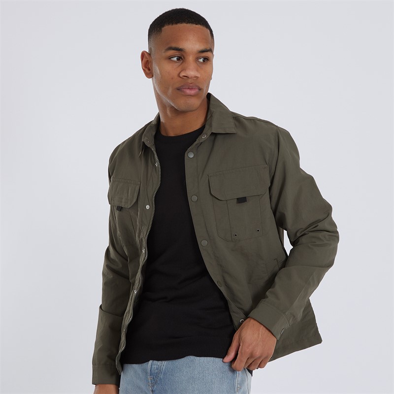 Mens Pearson Shacket Khaki
