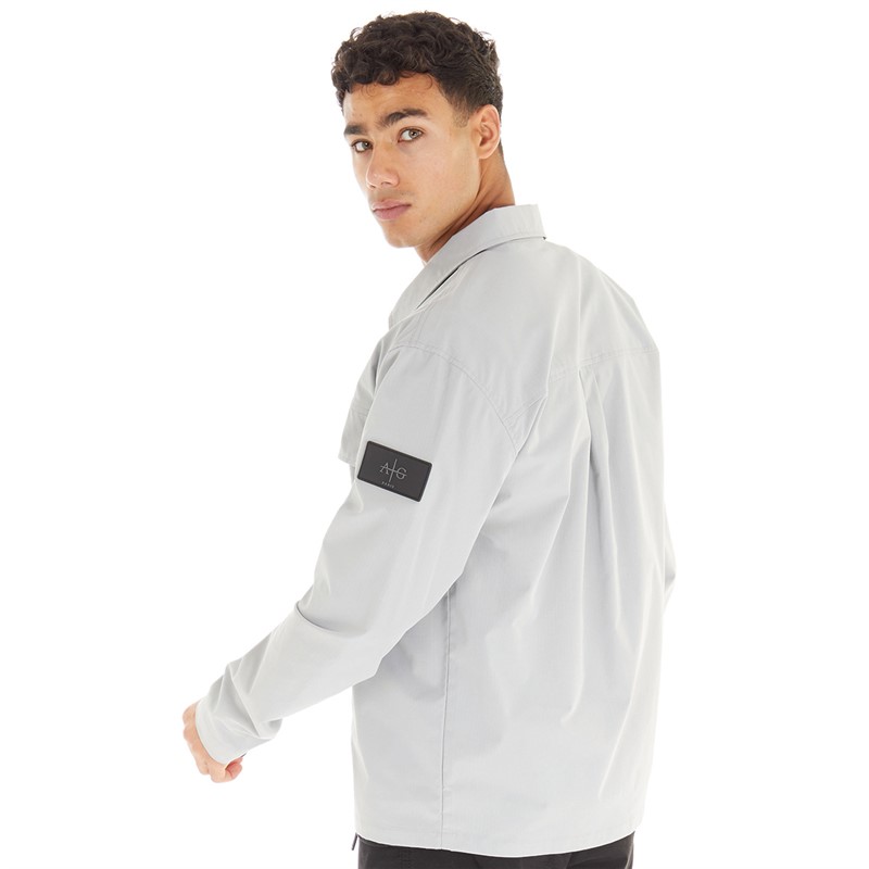 Mens Stelth Overshirt Ice Grey 2 Mens Stelth Overshirt Ice Grey