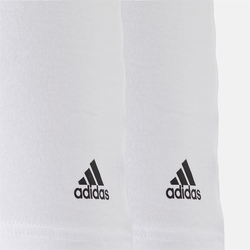 Mens Active Flex Cotton Two Pack Vests White 2 Mens Active Flex Cotton Two Pack Vests White