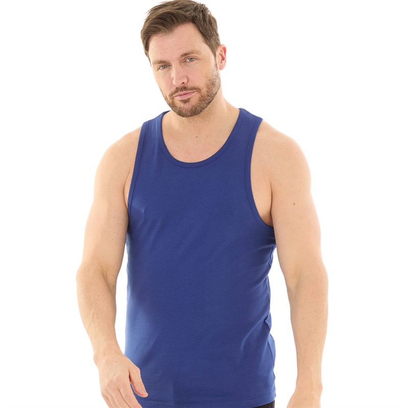 Mens Muscle Back Vest Bellweather Blue