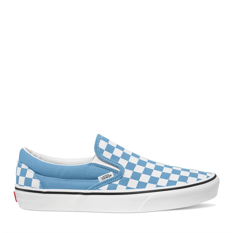Classic Slip-On Checkerboard Colour Theory Trainers Heritage Blue