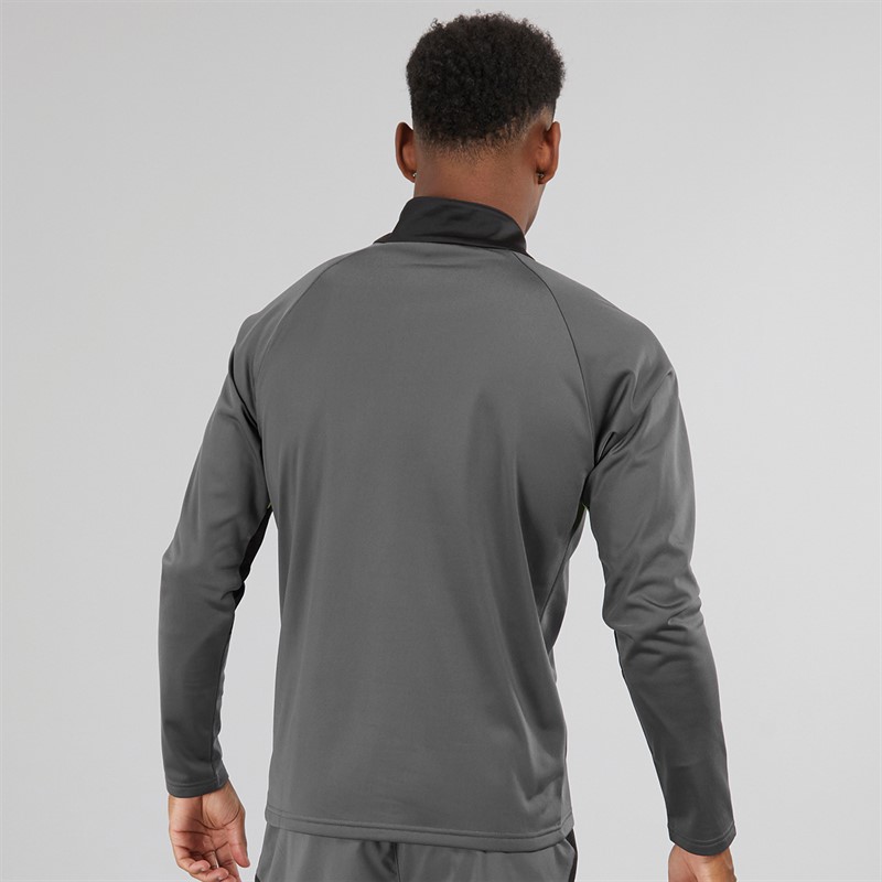 Mens IndividualLIGA 1/4 Zip Top Galactic Gray 2 Mens IndividualLIGA 1/4 Zip Top Galactic Gray