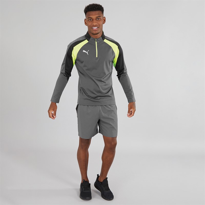 Mens IndividualLIGA 1/4 Zip Top Galactic Gray 3 Mens IndividualLIGA 1/4 Zip Top Galactic Gray