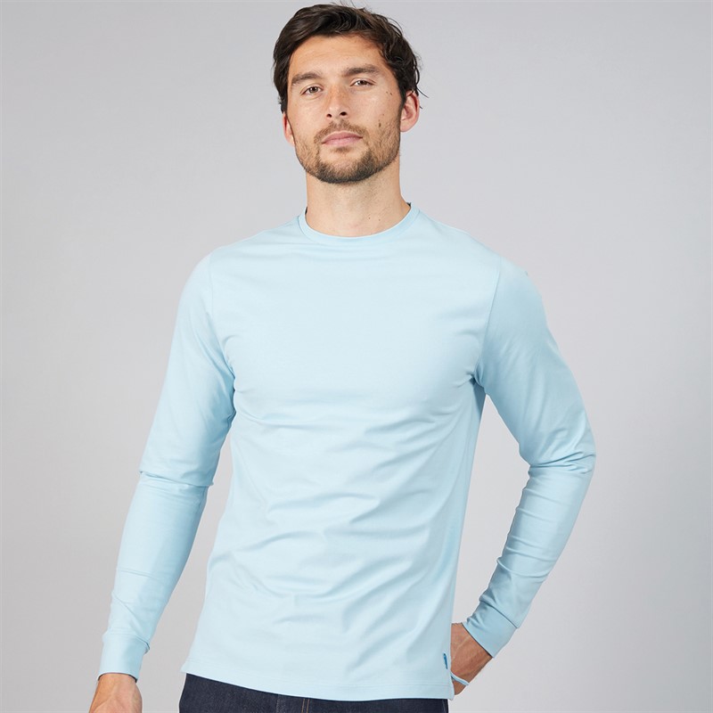 Mens Crew Neck Sweatshirt Sky Blue