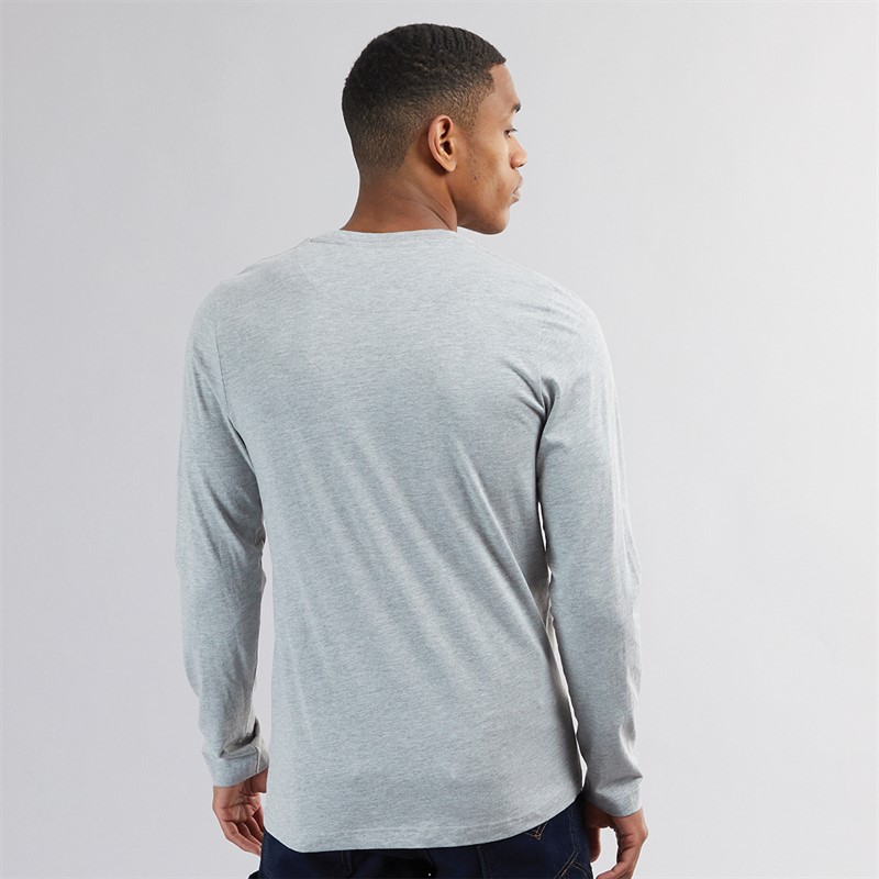 Mens Franz Long Sleeve Crew Neck T-Shirt Light Grey Marl/Dark Charcoal Marl 2 Mens Franz Long Sleeve Crew Neck T-Shirt Light Grey Marl/Dark Charcoal Marl