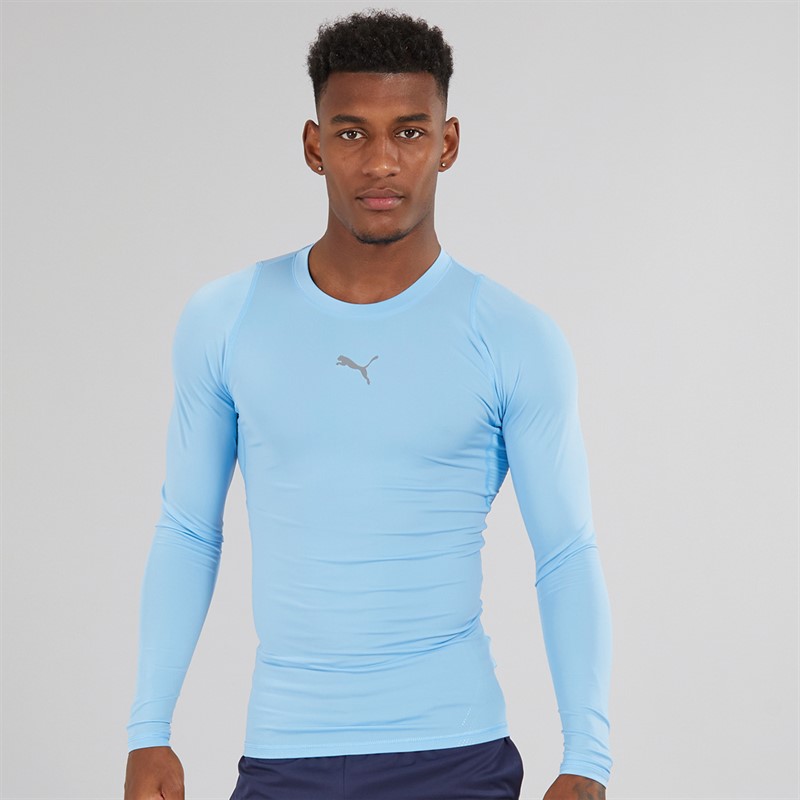 Mens TS Exo-Adapt Long Sleeve Training Top Light Blue