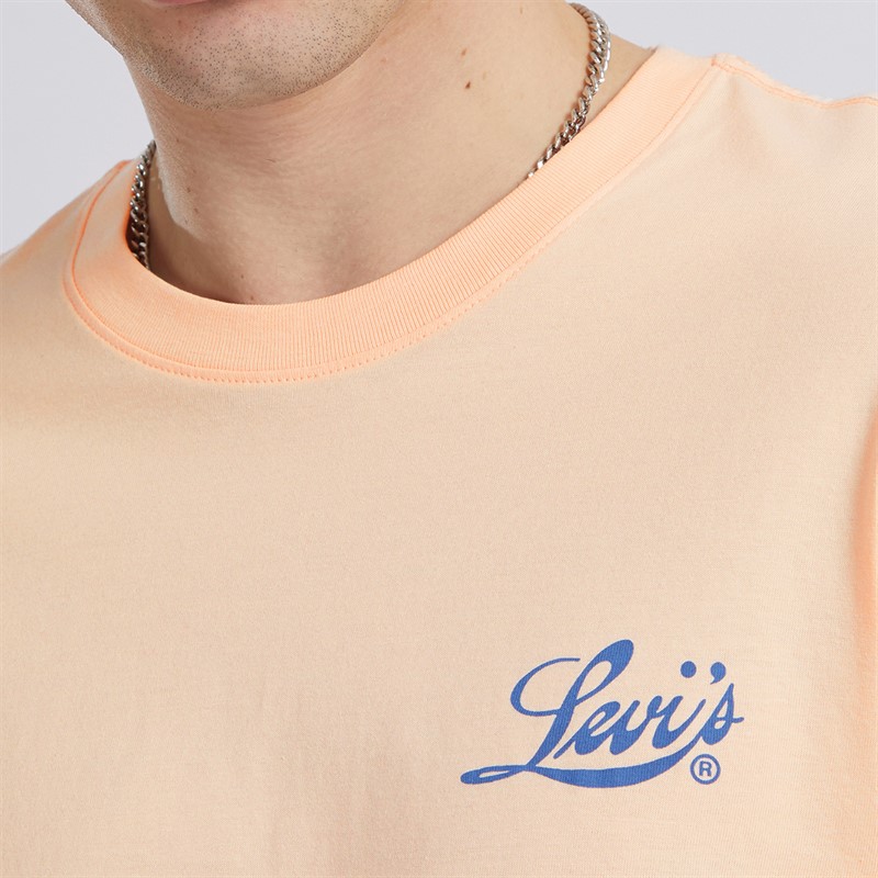 Mens Relaxed Fit Long Sleeve Top LC Back Palm Scene Pale Peach 3 Mens Relaxed Fit Long Sleeve Top LC Back Palm Scene Pale Peach