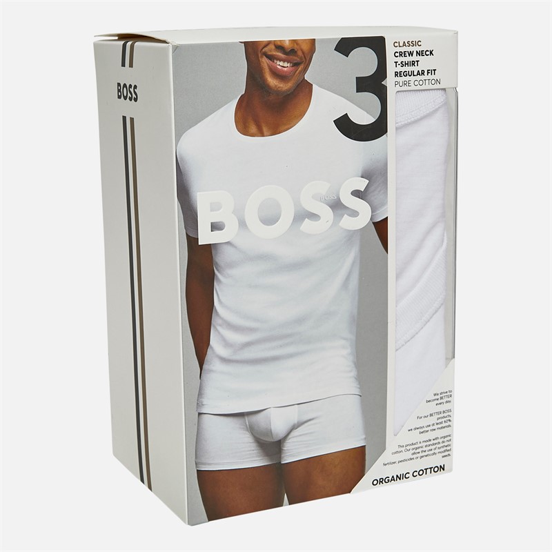 Mens Three Pack T-Shirts White/Grey/Khaki 2 Mens Three Pack T-Shirts White/Grey/Khaki