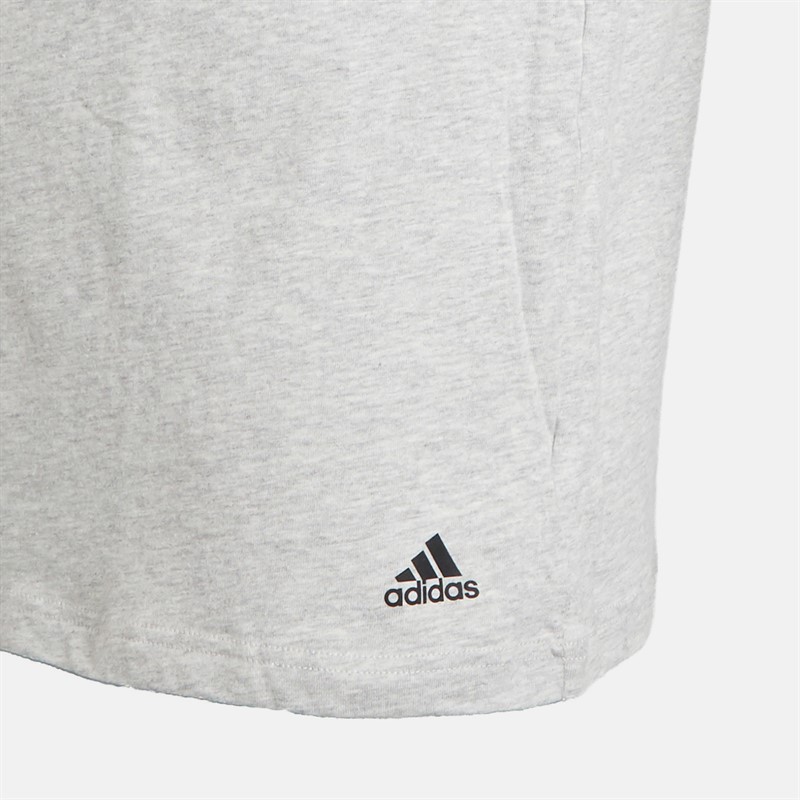 Mens Active Core Cotton Three Pack T-Shirts Black/White/Grey 2 Mens Active Core Cotton Three Pack T-Shirts Black/White/Grey