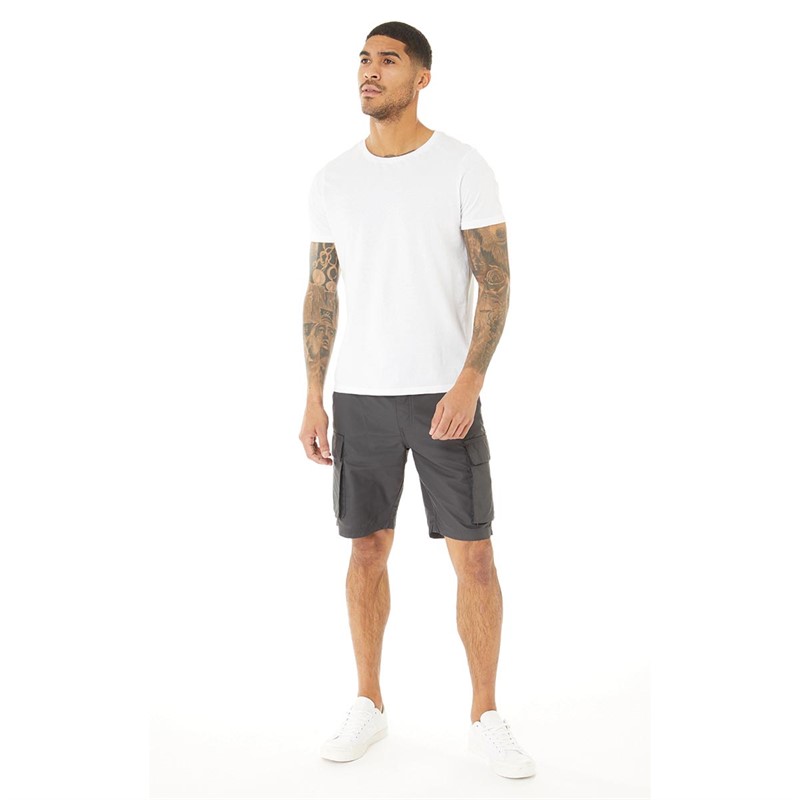 Mens Cargo Tech Shorts Charcoal 3 Mens Cargo Tech Shorts Charcoal