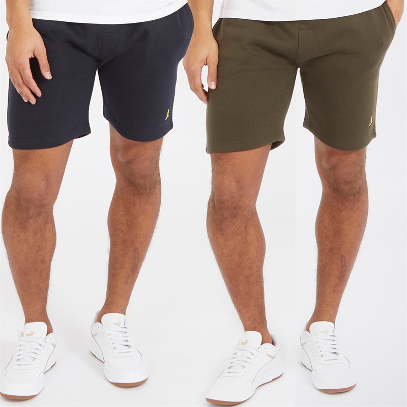 Mens Two Pack Mccartney Shorts Navy/Khaki
