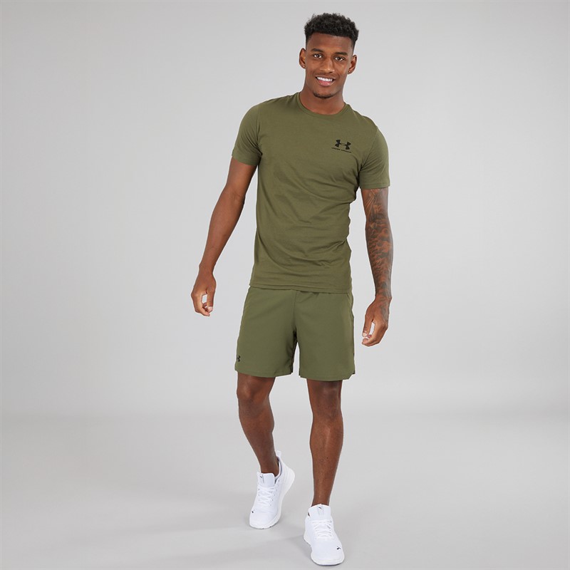 Mens UA Vanish Woven 6 Inch Shorts Marine OD Green/Black 4 Mens UA Vanish Woven 6 Inch Shorts Marine OD Green/Black