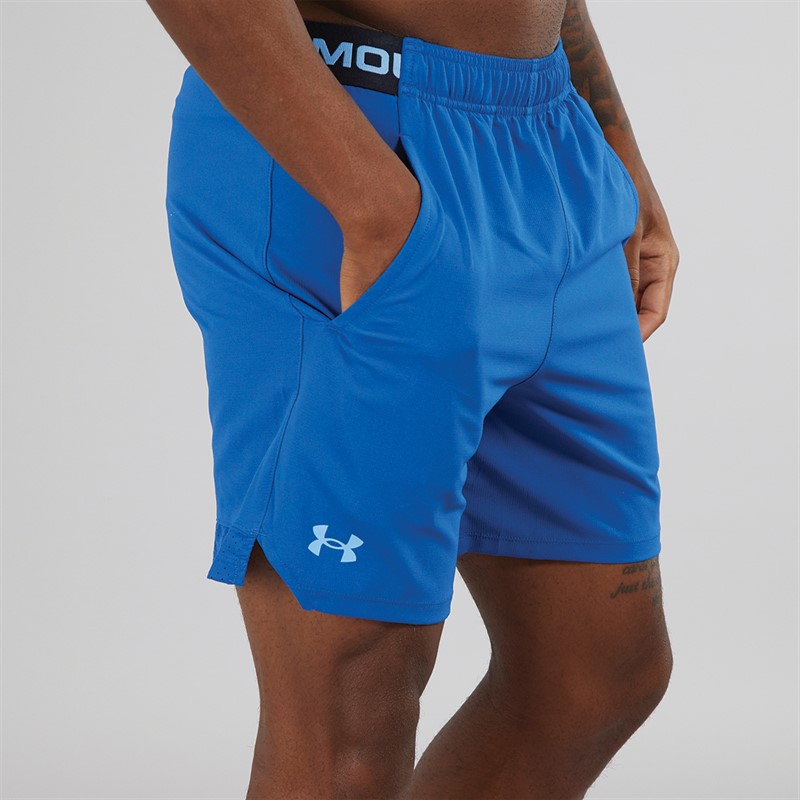 Mens UA Vanish Woven 6 Inch Shorts Tech Blue/Horizon Blue 2 Mens UA Vanish Woven 6 Inch Shorts Tech Blue/Horizon Blue