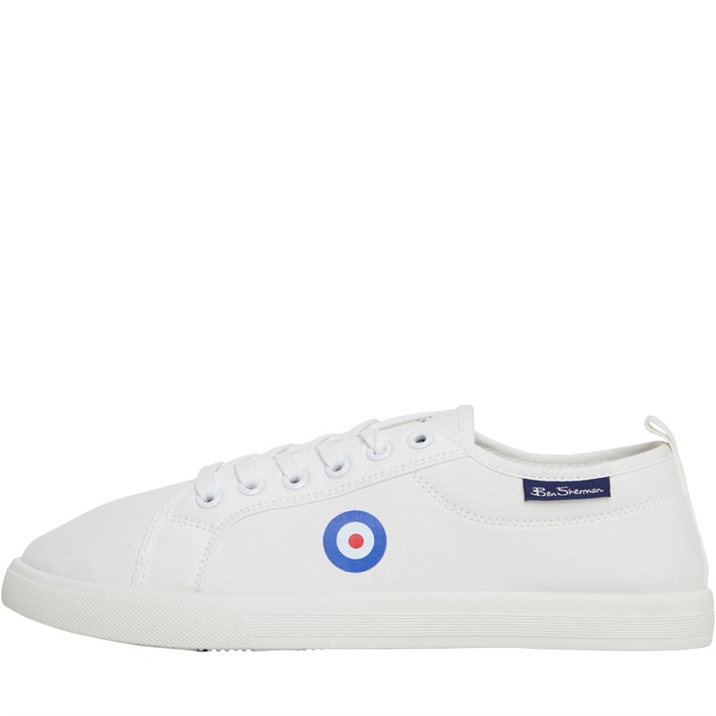 Mens Southside Central Canvas Pumps White