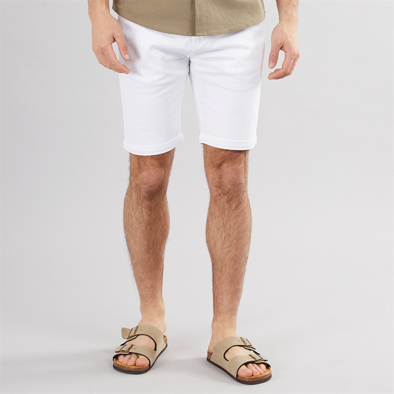 Mens Chino Shorts White