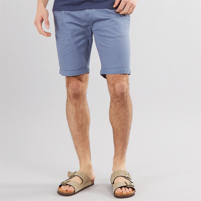 Mens Chino Shorts Pale Blue