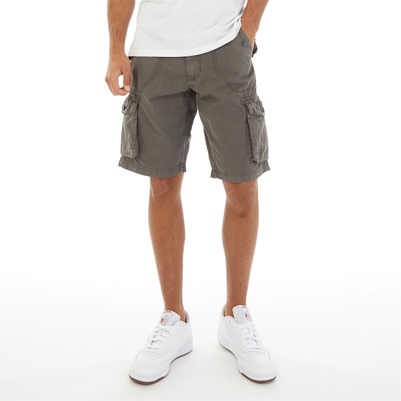 Mens Combat Shorts Grey