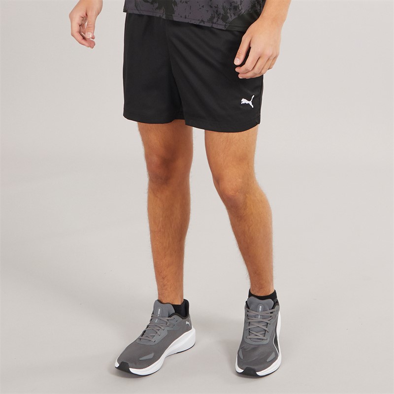 Mens Essentials Small Logo 5 Inch Woven Shorts Black