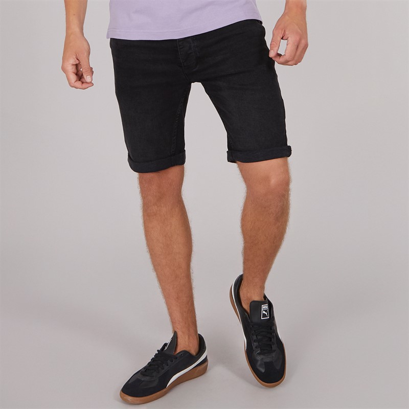 Mens Tadcaster Mens Denim Shorts Black 1 Mens Tadcaster Mens Denim Shorts Black