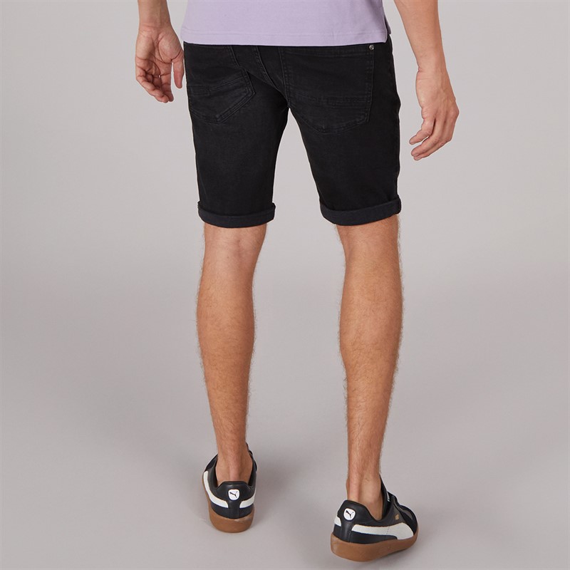 Mens Tadcaster Mens Denim Shorts Black 2 Mens Tadcaster Mens Denim Shorts Black