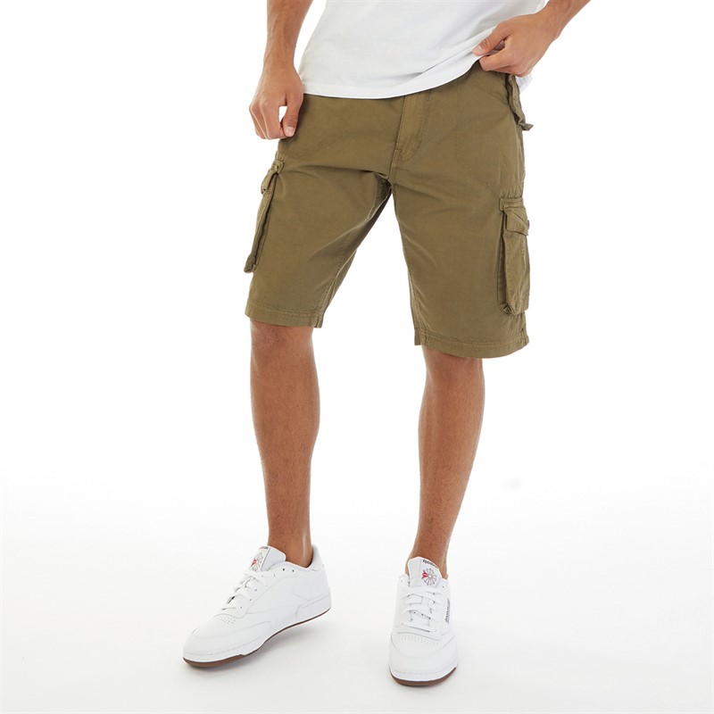 Mens Combat Shorts Khaki