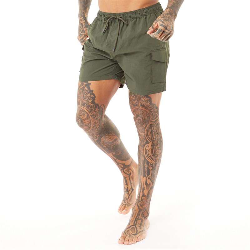 Mens Cooper Swim Shorts Khaki