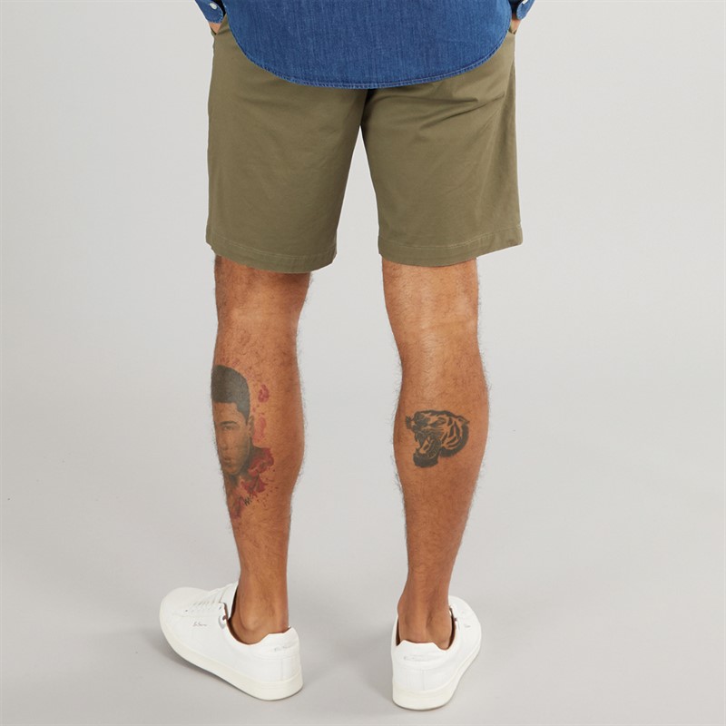 Mens Harlem Chino Shorts Battle Green 2 Mens Harlem Chino Shorts Battle Green